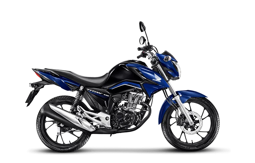 Moto azul bonita